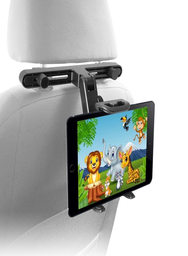 Macally Tablet Holder for Car Headrest | iPad Backseat Mount for Kids | Fits 4.7-11" Devices | Perfect for Long Car Trips - Image 1